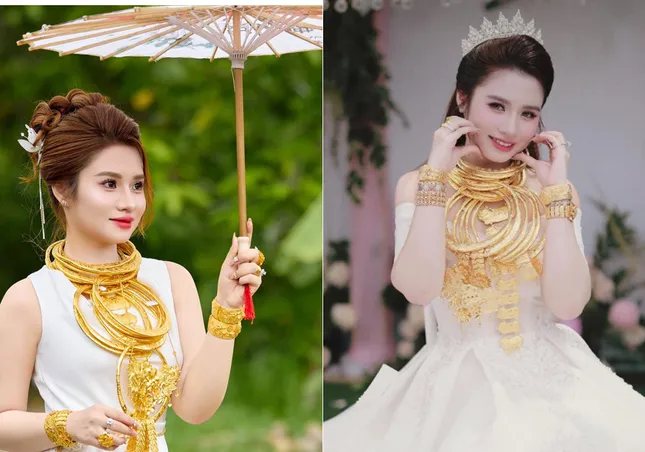 Cô dâu Tiền Giang đeo vàng kín cổ trong ngày cưới, màn trao quà kéo dài 30 phút ảnh 4