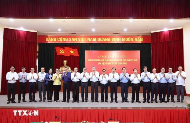 Tổng Bí thư Tô Lâm làm việc với Ban Tổ chức Trung ương ảnh 13