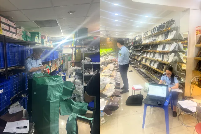 Hà Nội: Tạm giữ 2.570 sản phẩm tại cửa hàng giày dép thời trang trên phố Cầu Giấy ảnh 1