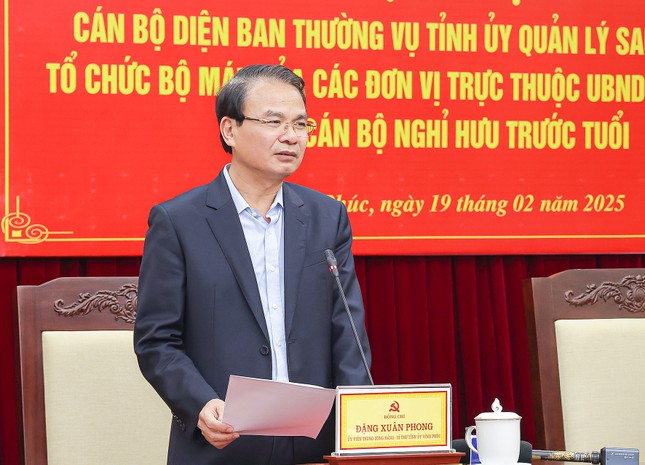 9 cán bộ thuộc diện Ban Thường vụ Tỉnh ủy Vĩnh Phúc quản lý xin nghỉ hưu sớm ảnh 1