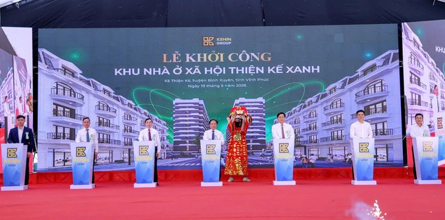 Vĩnh Phúc khởi công dự án nhà ở xã hội thứ 4 trong năm 2025 ảnh 1