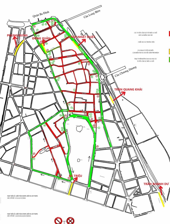 Công bố sơ đồ, vị trí các điểm trung chuyển khi phố cổ Hà Nội cấm ô tô từ 16 chỗ ảnh 1