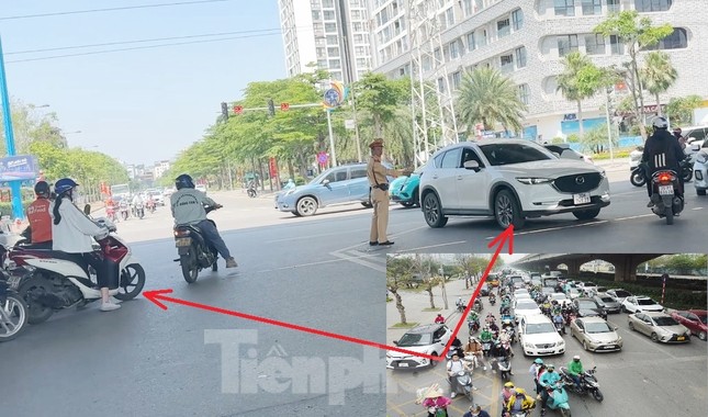 Sau đếm xe, nút giao Phạm Hùng - Đỗ Đức Dục tổ chức lại giao thông tổng thể ảnh 4
