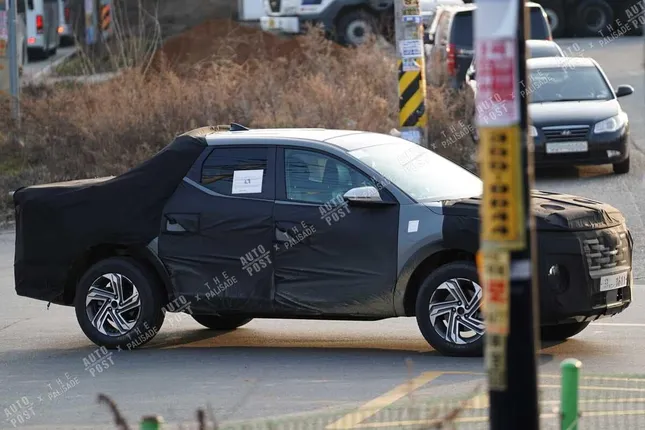 Bán tải Hyundai Santa Cruz lộ ảnh chạy thử mới ảnh 1