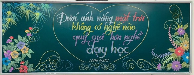 Ngắm loạt tranh vẽ trang trí bảng đẹp ngỡ ngàng, gây ‘bão mạng’ của thầy giáo Nghệ An ảnh 15