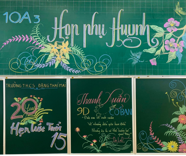 Ngắm loạt tranh vẽ trang trí bảng đẹp ngỡ ngàng, gây ‘bão mạng’ của thầy giáo Nghệ An ảnh 17