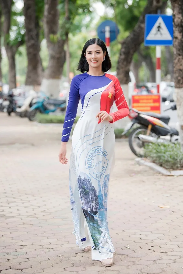 Dàn người đẹp mặc áo dài do Ngọc Hân thiết kế để ủng hộ giải “Tiền Phong Marathon“ ảnh 6