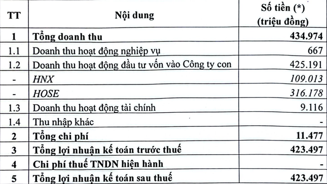 Lý do VNX bị giảm lãi ảnh 1