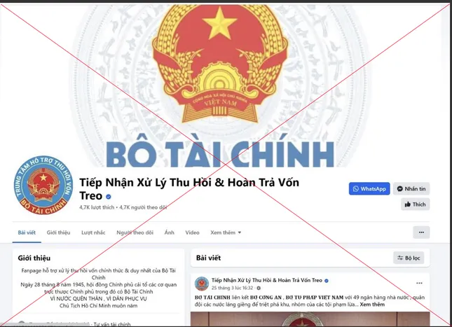 Cảnh báo chiêu giả mạo Bộ Tài chính thu hồi tiền lừa đảo ảnh 1