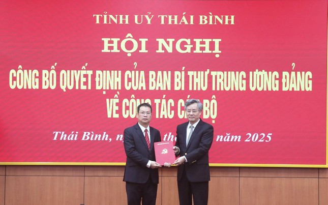 Ủy viên Ủy ban Kiểm tra Trung ương làm Phó Bí thư Tỉnh ủy Thái Bình- Ảnh 1.