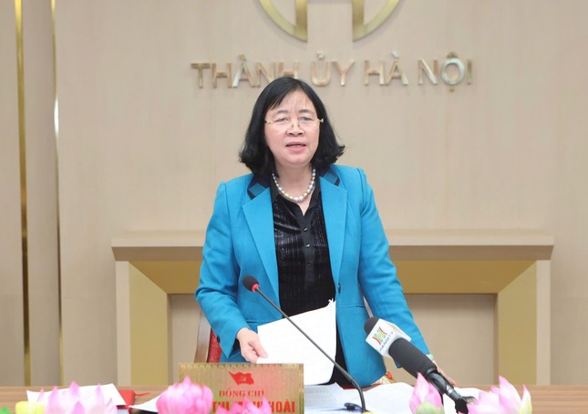 Bà Bùi Thị Minh Hoài làm Trưởng Tiểu ban Nhân sự Đại hội Đảng bộ thành phố Hà Nội ảnh 1