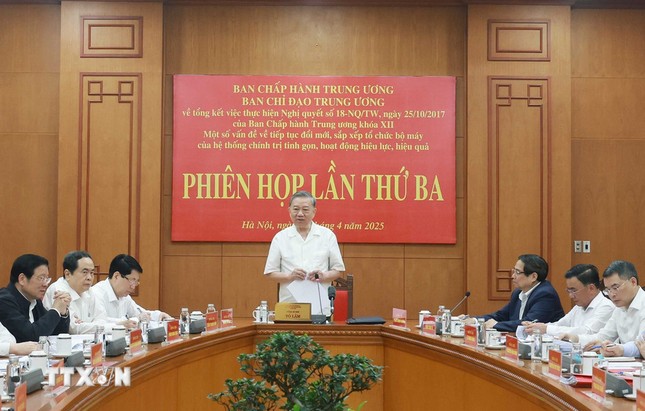 Tổng Bí thư Tô Lâm: Sắp xếp, tinh gọn tổ chức bộ máy &apos;rất đúng, rất trúng, hợp ý Đảng, lòng dân&apos; ảnh 2