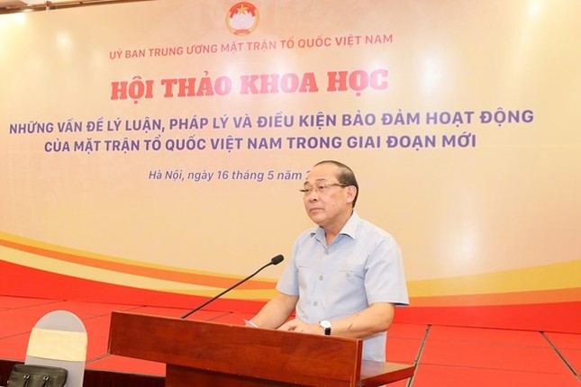 Bảo đảm điều kiện hoạt động của MTTQ Việt Nam trong giai đoạn mới ảnh 1