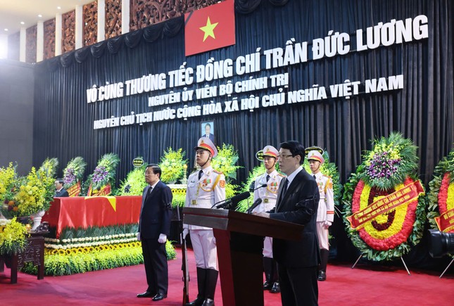 Chủ tịch nước Lương Cường: Đồng chí Trần Đức Lương suốt đời tận tụy vì nước, vì dân ảnh 1