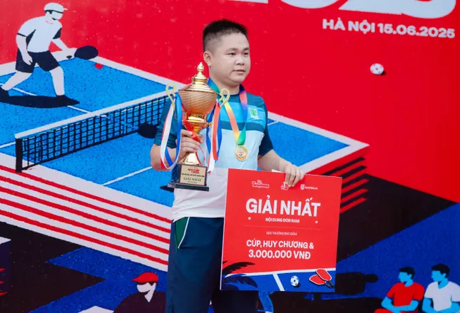 &apos;Lộ diện&apos; những nhà vô địch giải Pickleball Báo chí và Truyền thông - ACE Cup 2025 ảnh 12