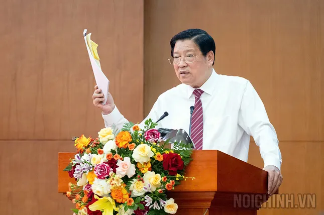 Trưởng Ban Nội chính Trung ương: Cán bộ phải xóa bỏ tư tưởng &apos;sáng cắp ô đi, chiều cắp ô về&apos; ảnh 1