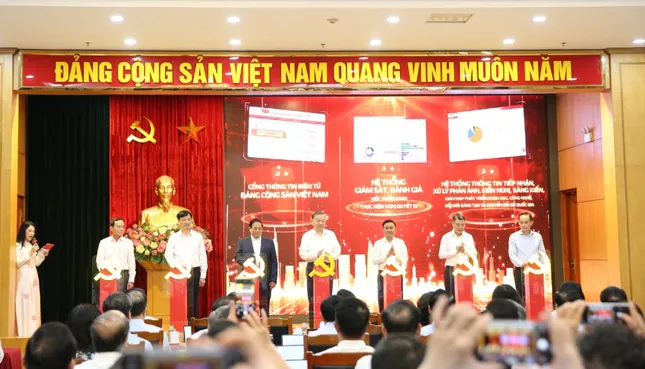 Tổng Bí thư Tô Lâm dự lễ khai trương 3 nền tảng số phục vụ triển khai Nghị quyết 57 ảnh 2