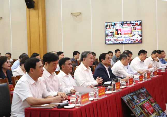 Tổng Bí thư Tô Lâm dự lễ khai trương 3 nền tảng số phục vụ triển khai Nghị quyết 57 ảnh 1