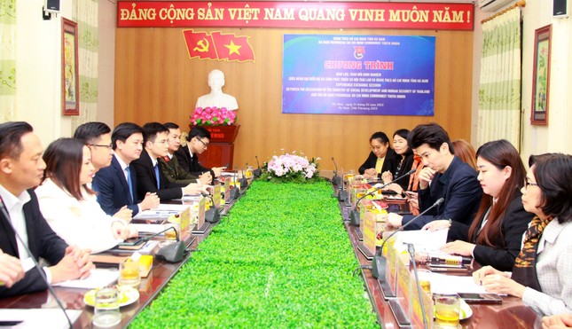 Tỉnh Đoàn Hà Nam làm việc với đoàn đại biểu Bộ An sinh Phát triển xã hội Thái Lan ảnh 1