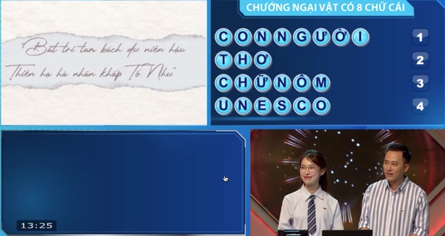 Nữ sinh Hà Nam có màn nước rút ngoạn mục, giành vòng nguyệt quế Đường lên đỉnh Olympia ảnh 1