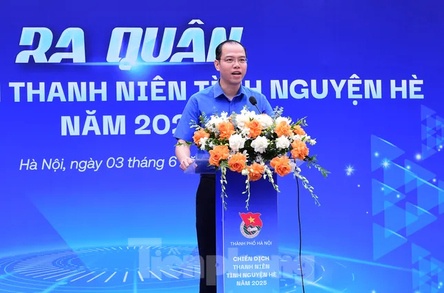 Tuổi trẻ Hà Nội ra quân 10 đội hình tình nguyện chuyên trong Chiến dịch Hè 2025 ảnh 1