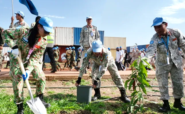 Nữ đại uý công binh Việt Nam lan toả màu xanh ở phái bộ UNISFA ảnh 4