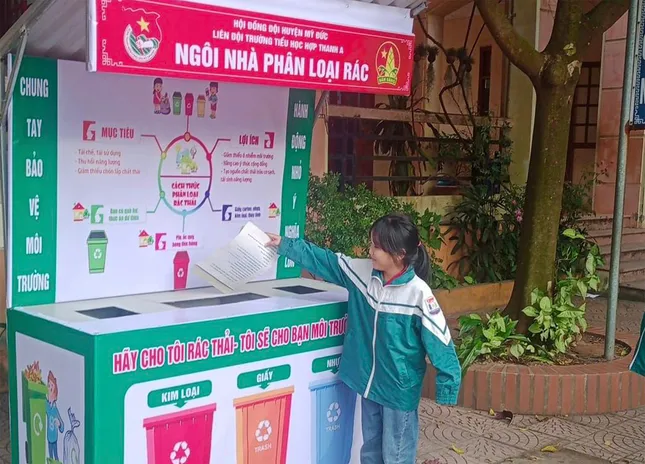 Thiếu nhi Thủ đô triển khai nhà phân loại rác thân thiện ảnh 1