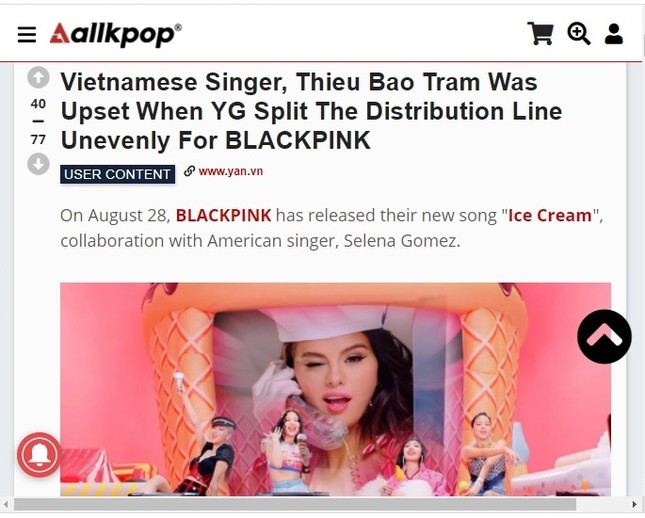 Là fan cứng của Black Pink, “bạn gái tin đồn” Sơn Tùng M-TP phàn nàn về MV “Ice Cream” ảnh 5