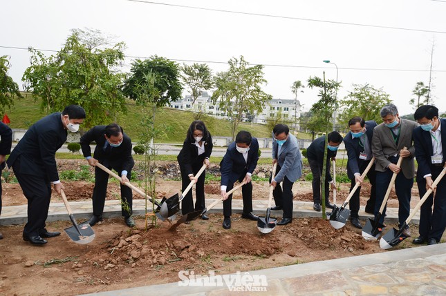 Sinh viên, giảng viên Học viện Nông nghiệp Việt Nam hưởng ứng trồng 5.000 cây xanh ảnh 3