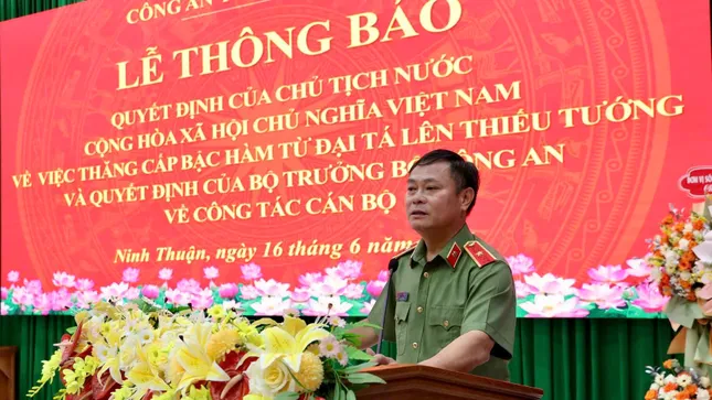 Giám đốc Công an Ninh Thuận nhận nhiệm vụ mới ảnh 1
