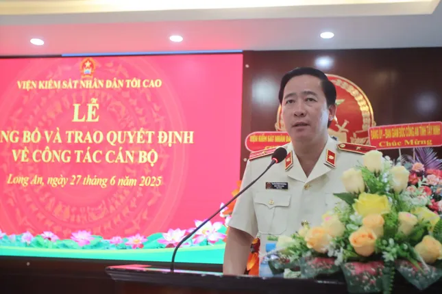 Công bố quyết định của Viện trưởng Viện Kiểm sát nhân dân Tối cao về công tác cán bộ ảnh 1