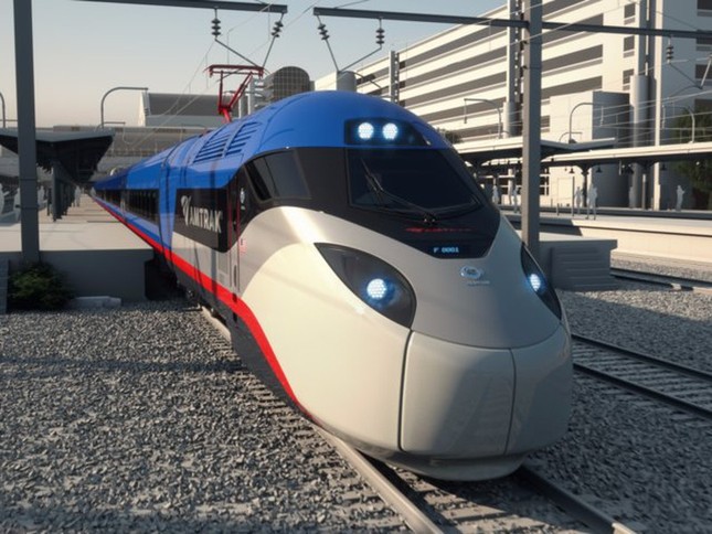 Tại Mỹ, chuyến tàu nhanh nhất - Acela Express của công ty Amtrak - chạy với tốc độ khoảng bao nhiêu km/h?
