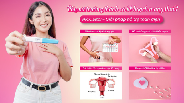 Phụ nữ chuẩn bị mang thai nên bổ sung gì? Bật mí TPBVSK PiCOSitol ảnh 2