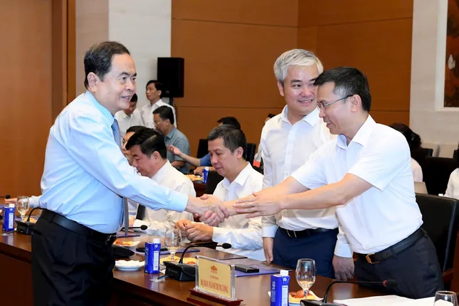 Chủ tịch Quốc hội Trần Thanh Mẫn gặp mặt các cơ quan báo chí ảnh 3