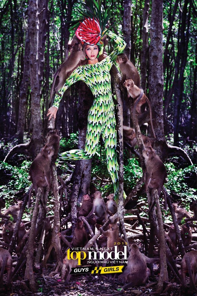 Thí sinh Next Top Model sợ hãi khi chụp ảnh với khỉ ảnh 4