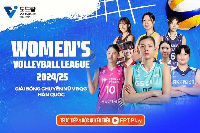 Nóng: Giải Bóng chuyền Nữ VĐQG Hàn Quốc 2024/25 phát độc quyền trên FPT Play ảnh 1