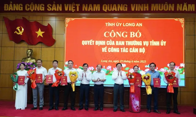 Tỉnh ủy Long An công bố nhiều quyết định về công tác cán bộ ảnh 2
