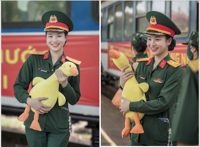  Nữ nhạc công tham gia hợp luyện diễu binh chuẩn bị đại lễ 30/4 ảnh 1
