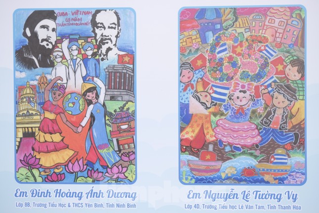 &apos;Cây cọ nhí&apos; giành giải Nhất vẽ tranh về tình hữu nghị Việt Nam - Cuba ảnh 5