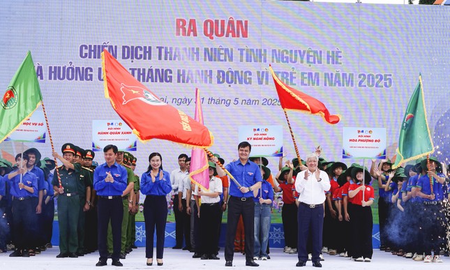Toàn cảnh lễ ra quân Chiến dịch Thanh niên tình nguyện Hè năm 2025 ảnh 1