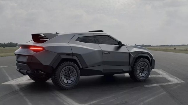 Bản độ siêu SUV Lamborghini Urus phong cách nhà binh ảnh 5