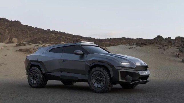 Bản độ siêu SUV Lamborghini Urus phong cách nhà binh ảnh 4