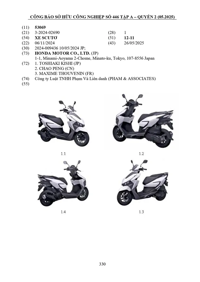 Honda đăng ký mẫu xe ga mới tại Việt Nam ảnh 1