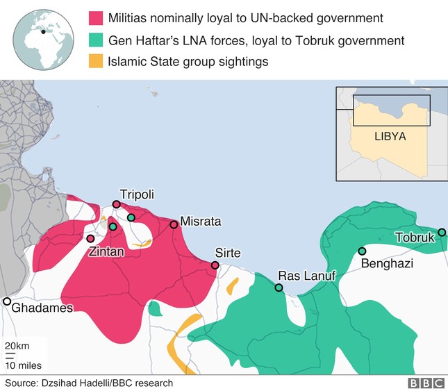Vì sao Libya rơi vào trạng thái hỗn loạn? ảnh 1
