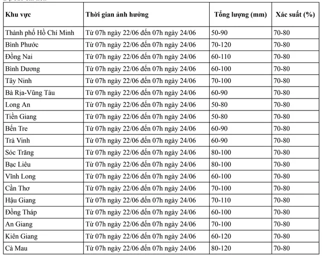 Nam bộ mưa lớn trên diện rộng ảnh 1