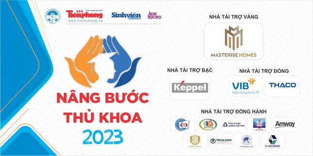 Cụm logo nâng bước thủ khoa 2023