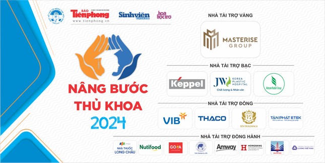 Cụm logo nâng bước thủ khoa 2024