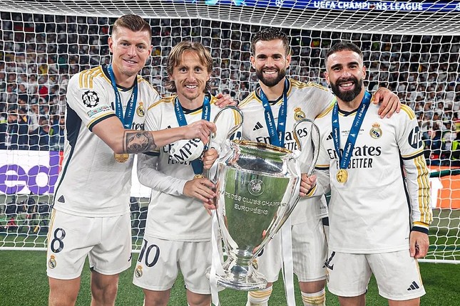 4 ngôi sao Real Madrid vượt mặt Ronaldo về số lần vô địch Champions League ảnh 1