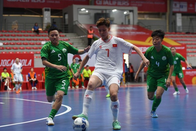 Tuyển futsal nữ Việt Nam thắng đậm 21-0 ở vòng loại giải châu Á ảnh 1