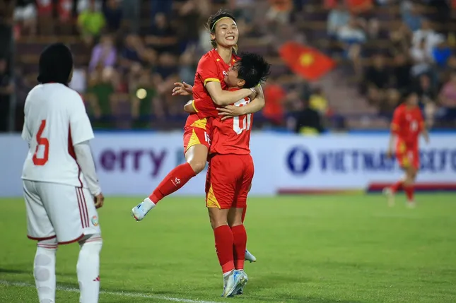 Tuyển nữ Việt Nam thắng đậm UAE, tiến sát vòng chung kết Asian Cup nữ 2026 ảnh 1